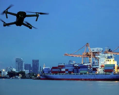 Drone in the sky