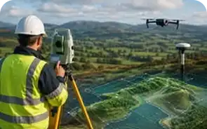 Land survey and mapping